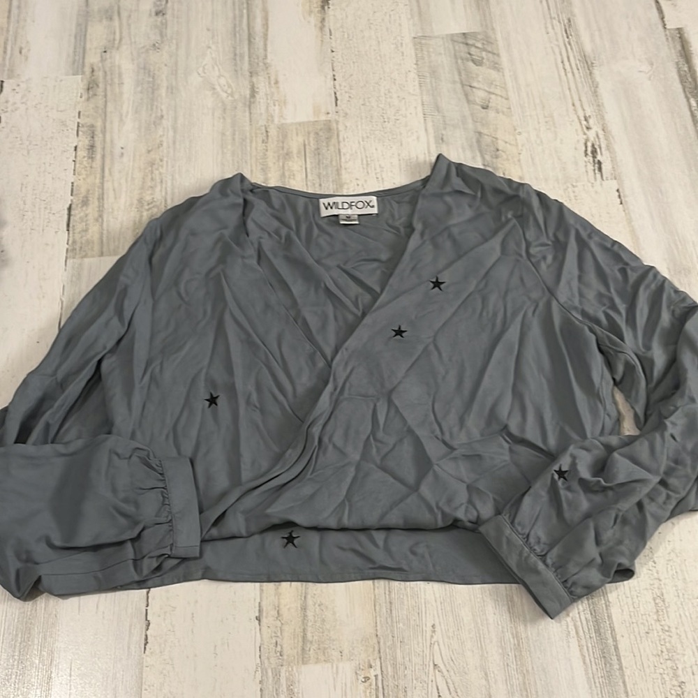 Wildfox Megalith Star Wrapt Top Size M - Picture 4 of 12